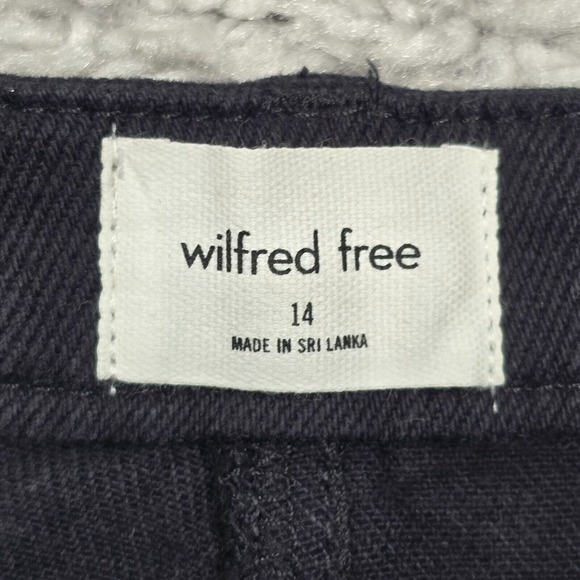 Aritzia Wilfred Free Melina Jeans Womens 14 Black High‎ Rise Straight NWT - Picture 5 of 14